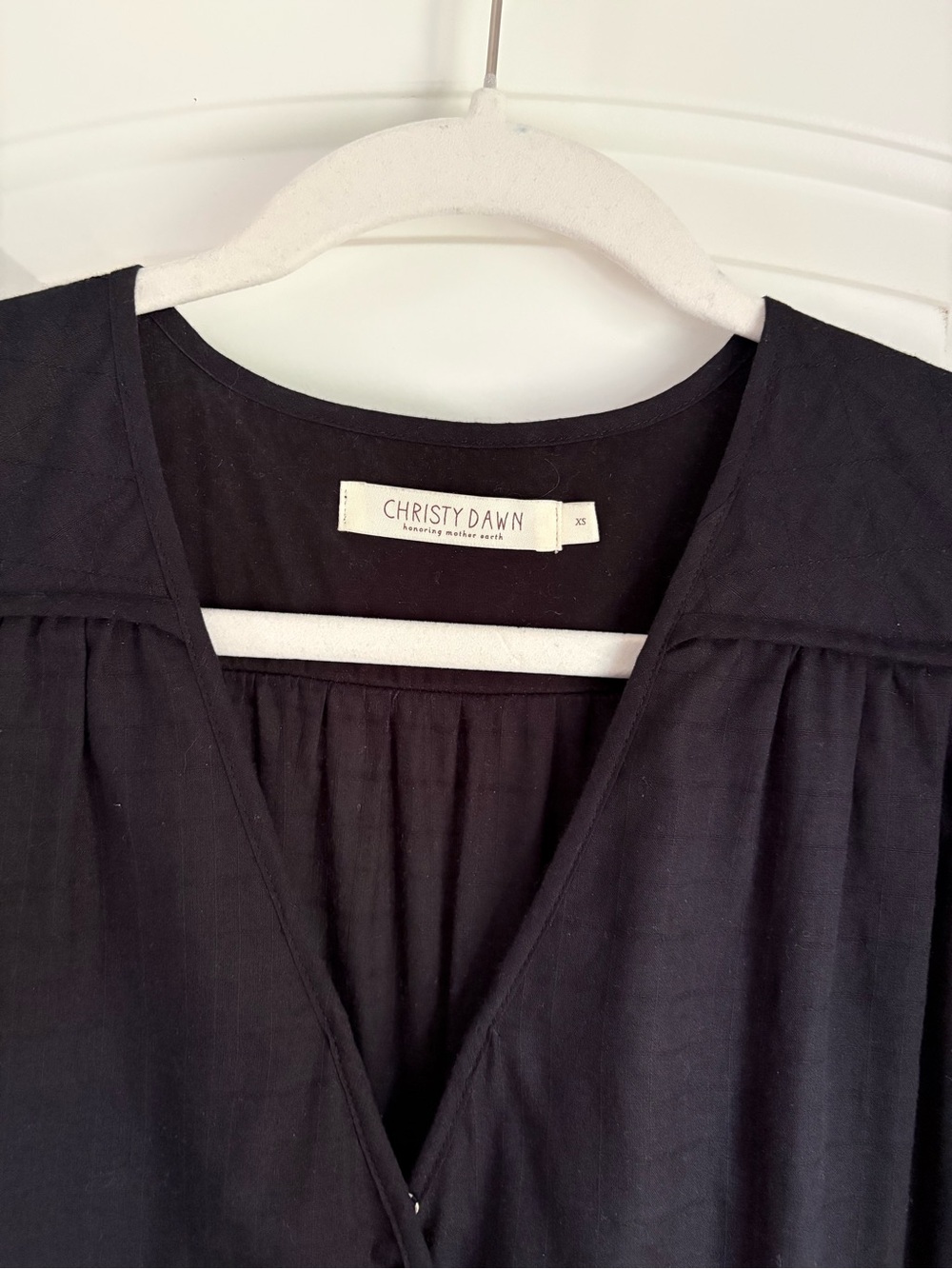 Christy Dawn Dress in Night Waffle-XS - Picture 2 of 4